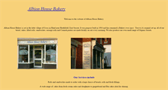 Desktop Screenshot of albionhousebakery.co.uk
